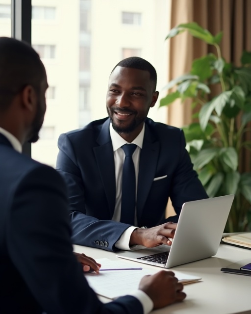 Insurance advisor in a meeting with a client
